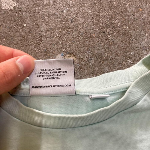 Daily Paper T-shirt Big Logo, size S, mint green