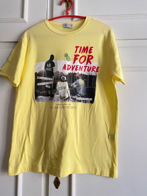 Zara kids cotton T-shirt new, yellow, size 11/12