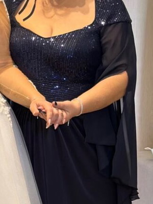 Shein evening dress, blue, size 1-2XL