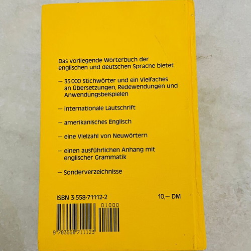 Langenscheidt English-German Dictionary hardback like new