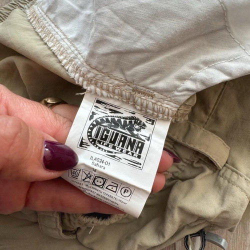 Iguana Women's Supplex Sahara Hiking Shorts Size S Beige like new