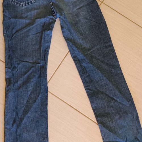 Navy & Green men's jeans used, pack of 3, blue shades, size M