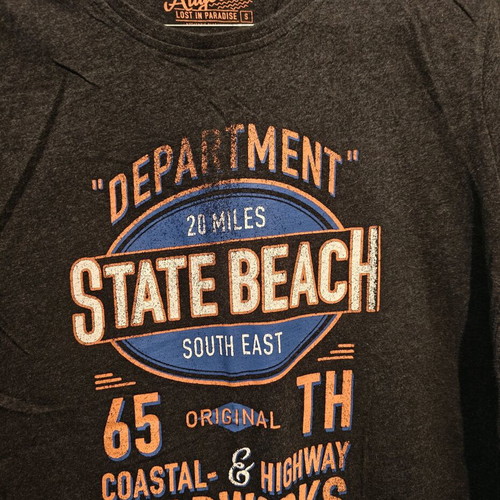 T-shirt short sleeve dark gray size S used, cotton