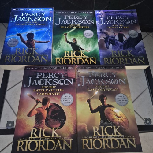 Percy Jackson Complete Series 1-5 by Rick Riordan, like new