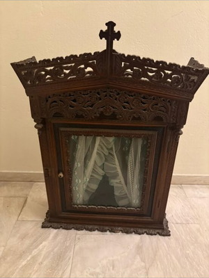 Antique icon stand