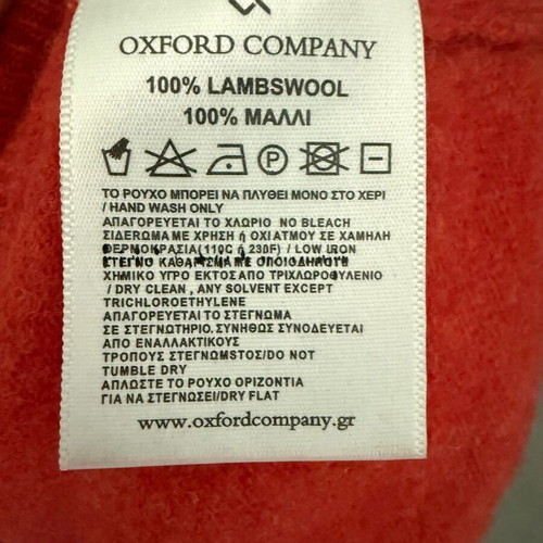 Oxford Company wool sweater red like new, size M