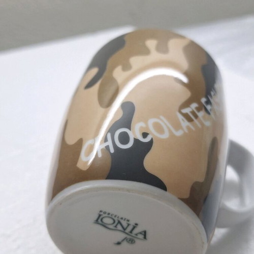 Ionia porcelain mug new, 10cm height ×7.5cm diameter, set of 4