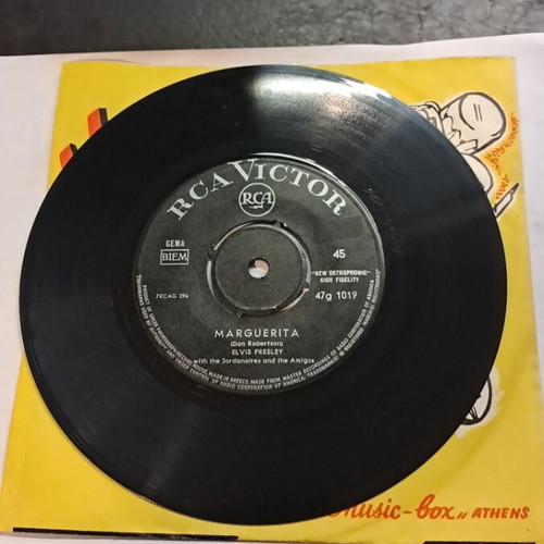 Marguerita Elvis Presley record used, good condition