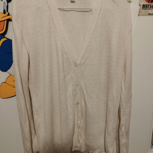 Naf Naf cardigan ecru used, size 12, M-L