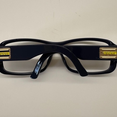 Gucci women's eyeglass frame used, dark blue