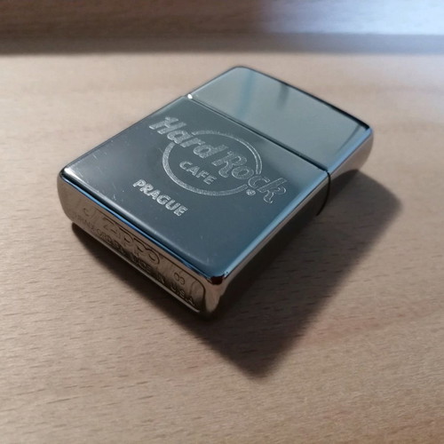 Zippo lighter used, Hard Rock Cafe Prague