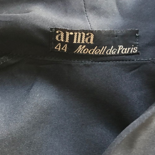 Vintage black shirt used, size XL 42, polyester