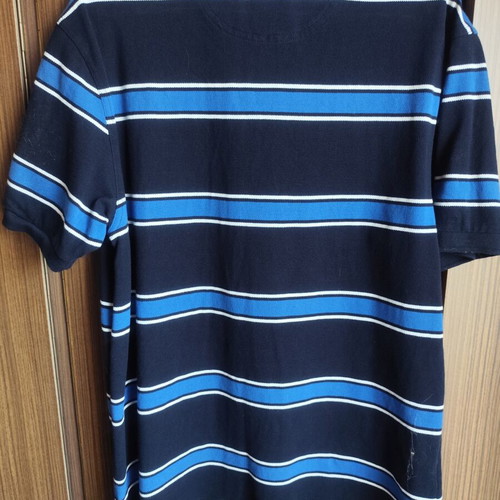 Fred Perry Polo shirt large, like new, white and blue