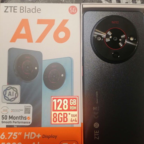 ZTE Blade A76 smartphone new, 128GB, dual SIM, Android