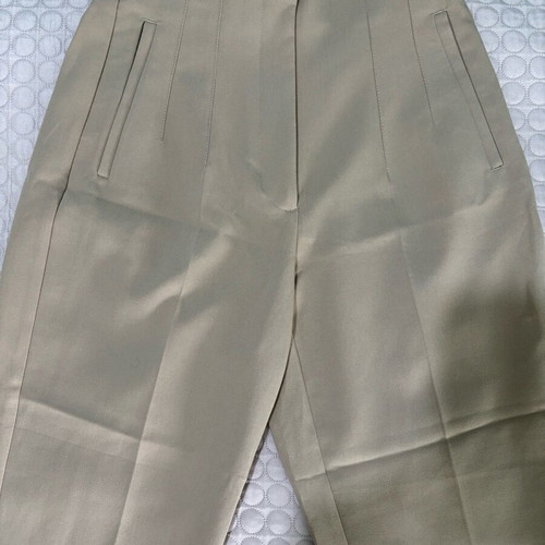 Beige Zara fabric pants office style, straight cut, like new, size M