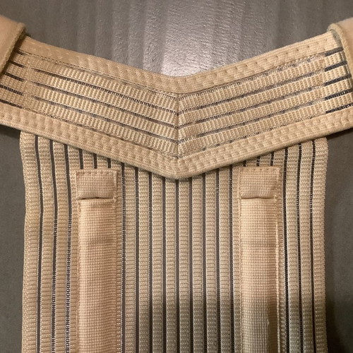 Med Textile Adjustable Back Brace in Beige, like new, Small