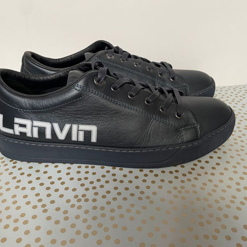 Lanvin Men Leather Sneakers Like New, Size 44