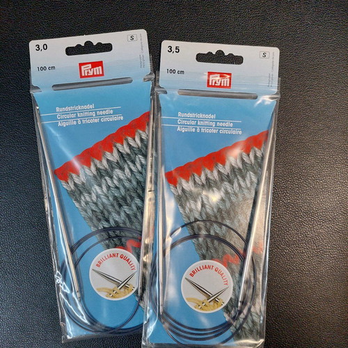 Prym Circular Knitting Needles Set 100cm 3.0 & 3.5mm New
