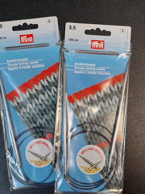 Prym Circular Knitting Needles Set 100cm 3.0 & 3.5mm New