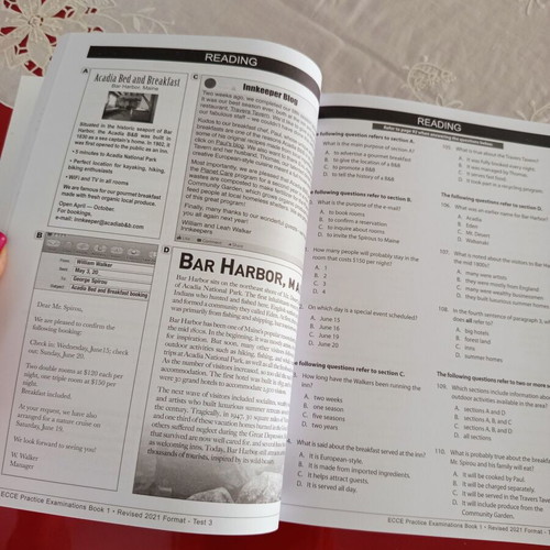 Practice Examinations for the Michigan ECPE Book 1 used