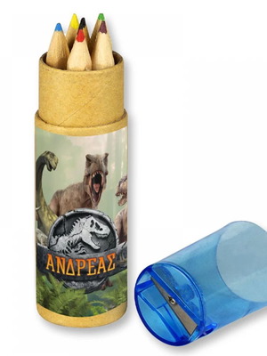 Jurassic World colored pencils new, 10 pieces with name