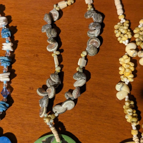 Shell necklaces pack of 3, handmade, summer design