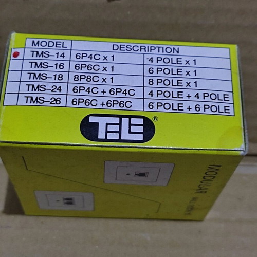 Tele TMS-14 telephone socket flush-mounted new
