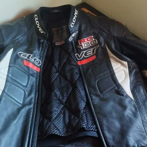 Clover RC 100 motorcycle jacket like new, European size 50, US 34