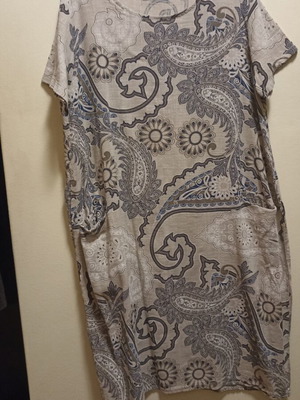 Linen dress beige brown size XXL like new
