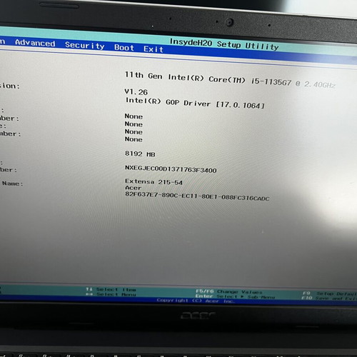 Acer N20C5 15" Laptop i5 11th Gen 12GB RAM 512GB NVMe SSD Like New
