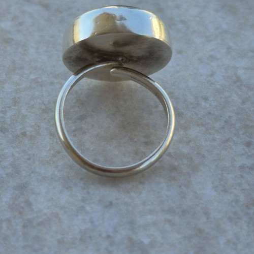 Set of rings used with opening shank, blue and silver