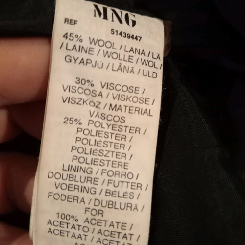 MNG Suit office dress XL new, black and grey