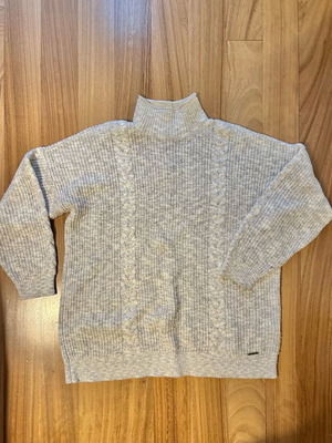 Πουλοβέρ γυναικείο Abercrombie & Fitch oversized knit σαν καινούργιο, γκρι, μέγεθος XL