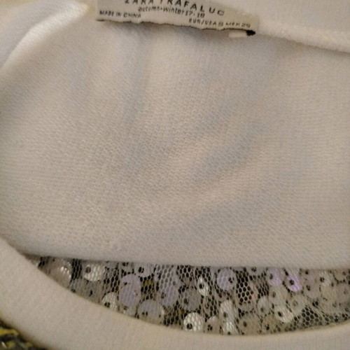 Zara mini dress with sequins and knit, like new, size S