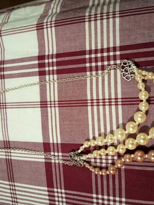 Necklace used, gold-colored