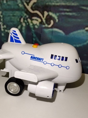 Jumbo Aircraft toy with sound and lights used