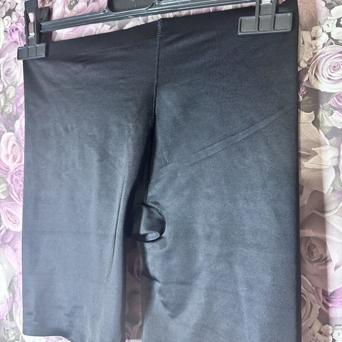 Black latex pants XL–XXL like new, elastic fit