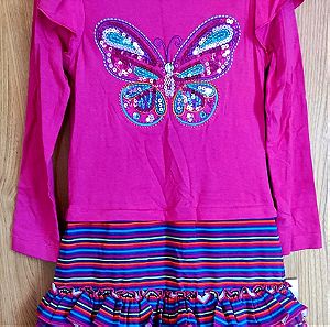 Καινούριο Φόρεμα Rare Editions (butterfly) για 4-5 ετών κορίτσι