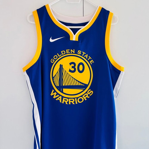Authentic Stephen Curry jersey blue, new, size Large