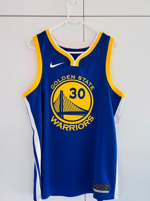 Αυθεντική φανέλα Stephen Curry μπλέ, καινούργια, μέγεθος Large