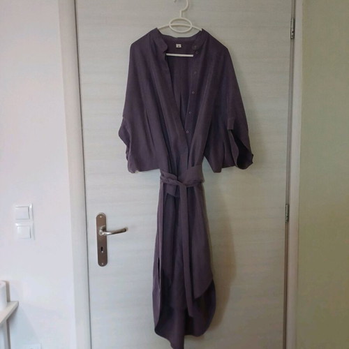 Shirt dress like new, size L, purple, tencel fabric