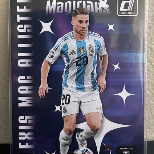 2025-26 Panini Donruss Insert Road to World Cup Magicians Alexis Mac Allister #7 card like new