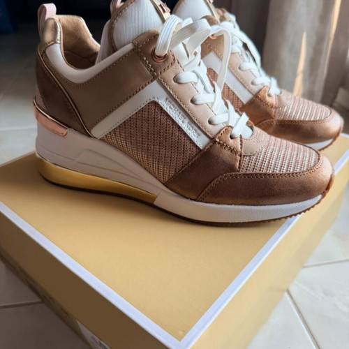 Michael Kors sneakers size 37, brown and gold