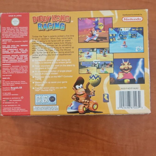 Nintendo 64 Diddy Kong Racing like new PAL edition