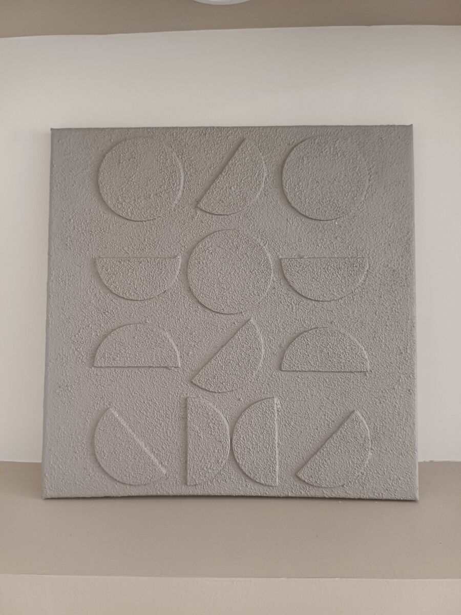 【You】-Texture Art／50×40cm N.キャンバスe Canvas painting textured 40x40 with… - € 15,00 - Vendora.cy