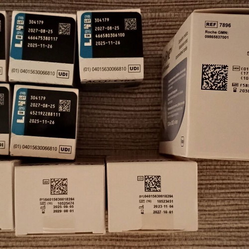 Accu-Chek Blood Sugar Test Set new, includes strips lancets and needles