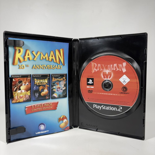 Rayman 10th Anniversary PlayStation 2 game used, complete with manual