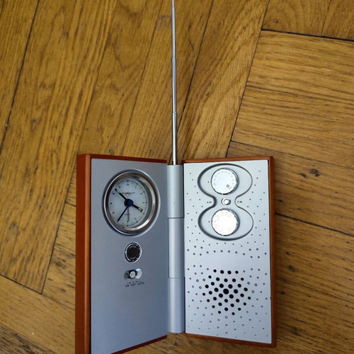 Portable radio clock alarm clock new with box