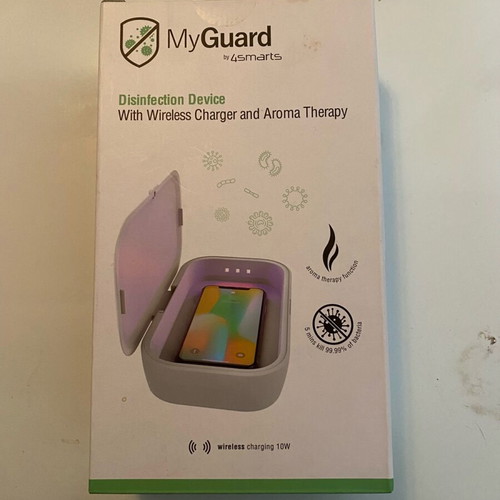 MyGuard disinfection box with UV light and wireless charger new