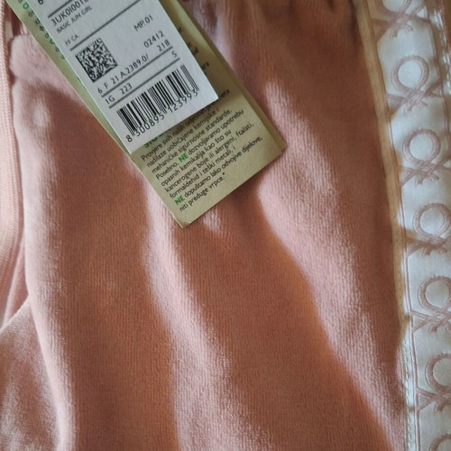 Benetton velour tracksuit for girls new with tags, pink, size S